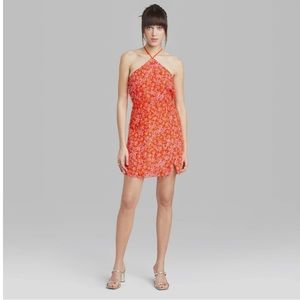 Mini textured halter style dress  #barbievibes 💅🏻